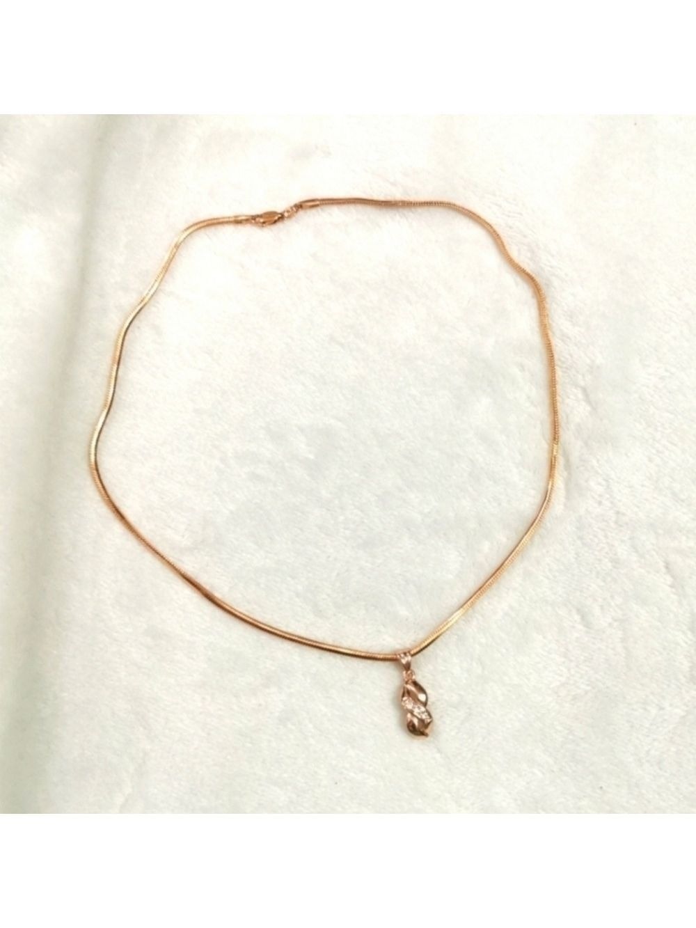 3/ $15 Faux Rose Gold Necklace fancy
